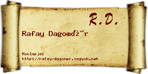 Rafay Dagomér névjegykártya